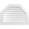 Ekena Millwork Octagonal Top Surface Mount PVC Gable Vent w/ 3-1/2"W x 1"P Standard Frame, 36"W x 26"H GVPOT36X2601SN - alternate 1